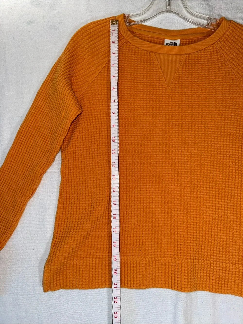 The North Face Women’s Waffle Knit Thermal Pullover Orange